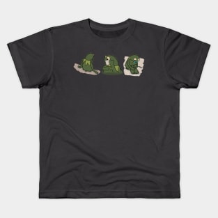 sad frog meme Kids T-Shirt